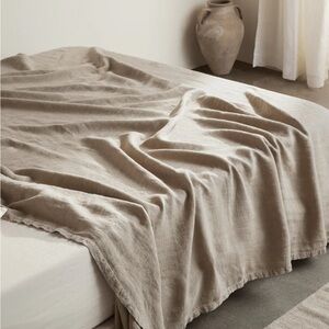 Parachute home vintage linen bed blanket king/cal king